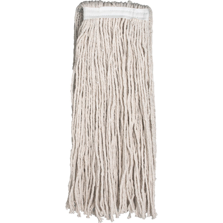 Image of Genuine Joe Complete Mop, 4-Ply, 15/16"x60" Wood Handle, 24 oz Head