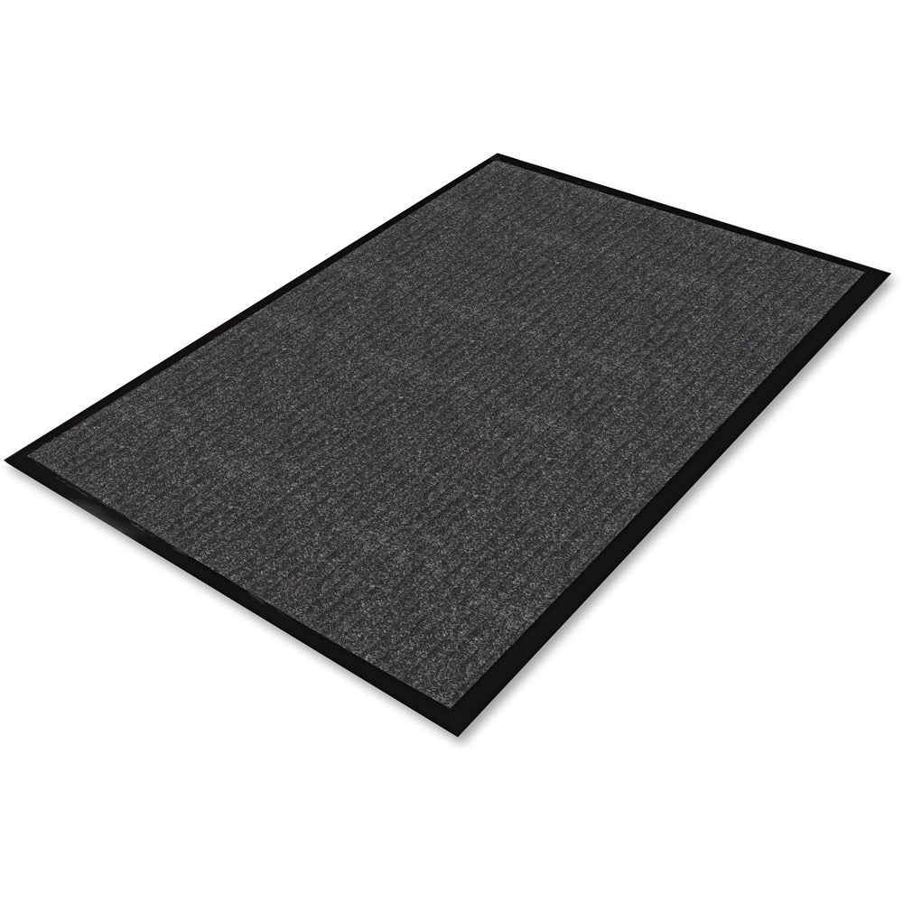 Image of Genuine Joe Indoor Mat, Vinyl Backing, 3'x5', Charcoal