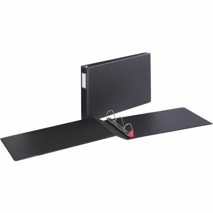 Image of Cardinal® Premier Easy Open 11 X 17 Locking Slant-D Ring Binder, 3 Rings, 1" Capacity, 11 X 17, Black