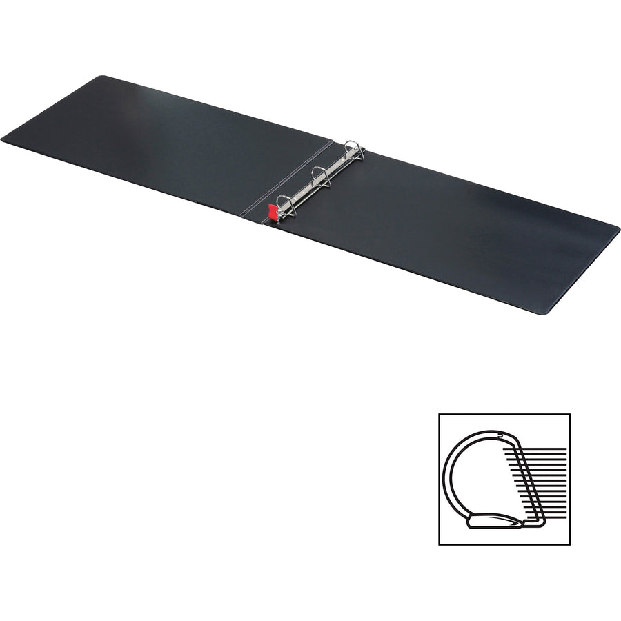 Image of Cardinal® Premier Easy Open 11 X 17 Locking Slant-D Ring Binder, 3 Rings, 1" Capacity, 11 X 17, Black