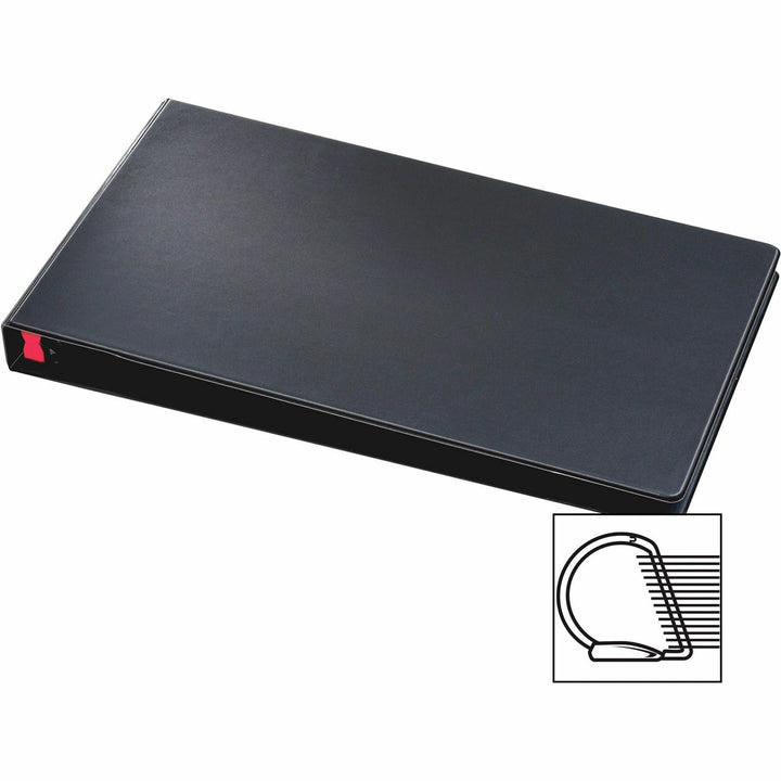 Image of Cardinal® Premier Easy Open 11 X 17 Locking Slant-D Ring Binder, 3 Rings, 1" Capacity, 11 X 17, Black
