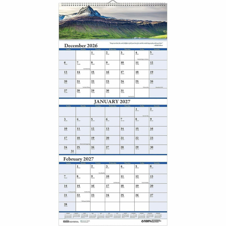 Image of House of Doolittle Earthscapes 3638 Scenic 3-month Wall Calendar