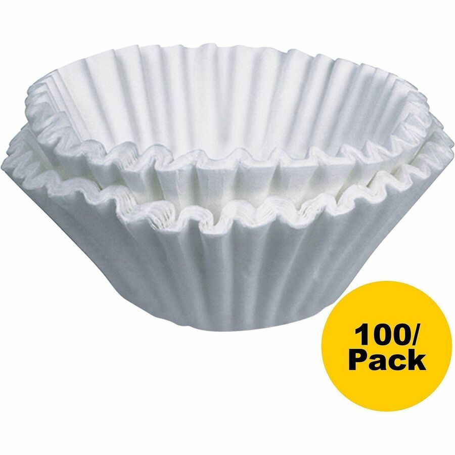 Image of BUNN 20104-0001 Home Brewer Coffee Filters, 100 / Pack, White