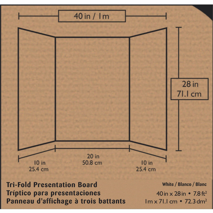 Image of Pacon® Single Walled Presentation Board,40"x28",8/CT,White