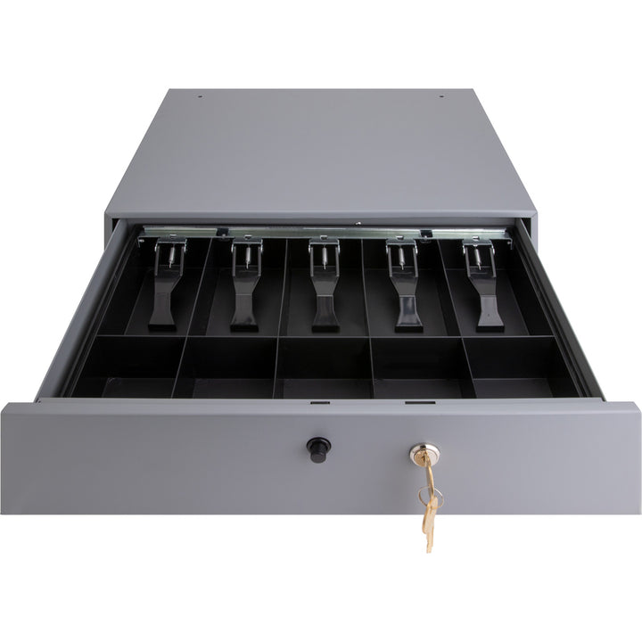 Image of Sparco Cash Drawer,w/ Removable Tray,17-3/4"x15-3/4"x3-3/4",Gray