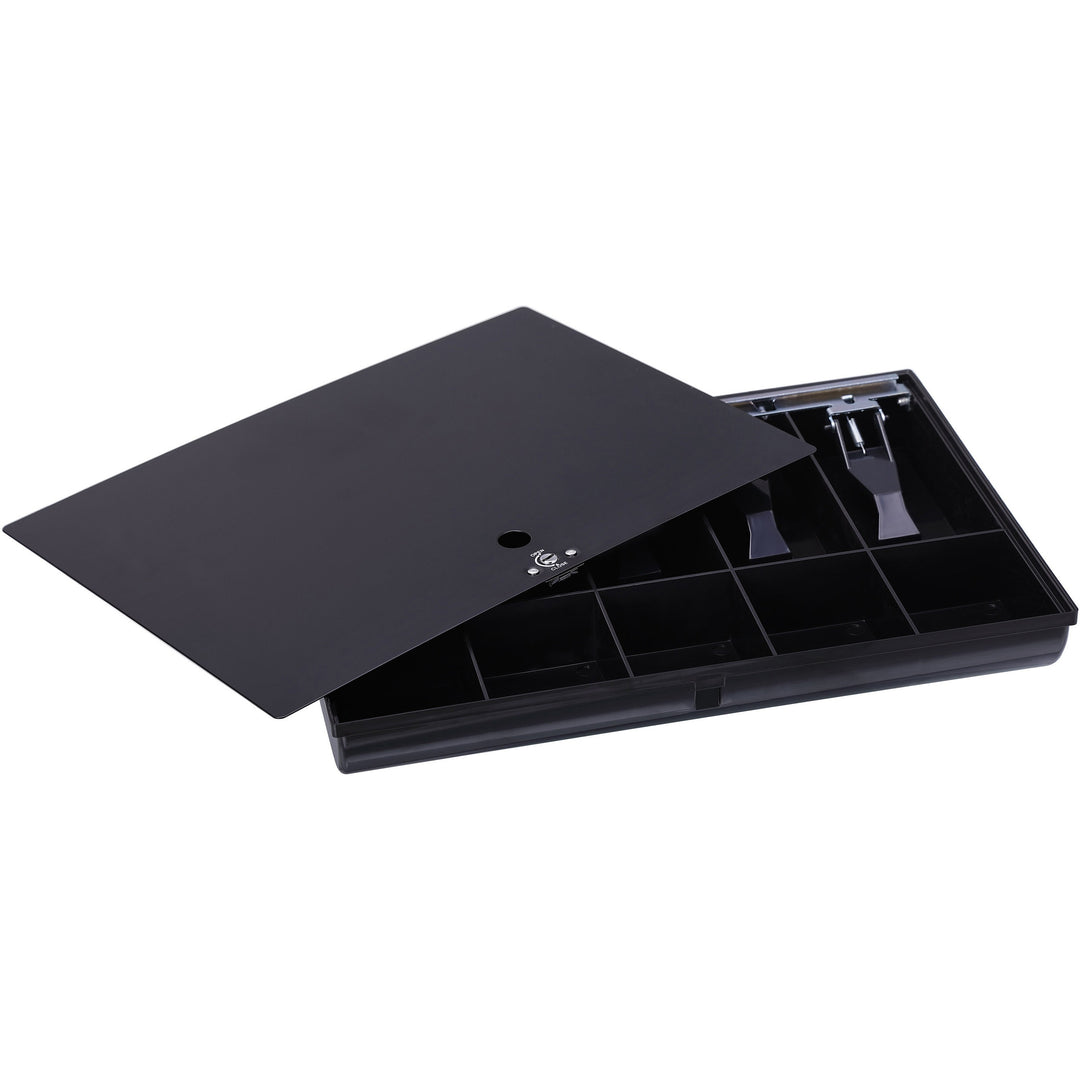 Image of Sparco Money Tray, w/ Locking Cover, 16"x11"x2-1/4", Black