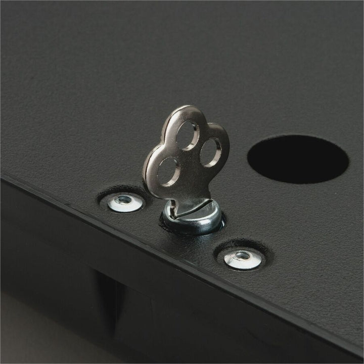 Image of Sparco Money Tray, w/ Locking Cover, 16"x11"x2-1/4", Black