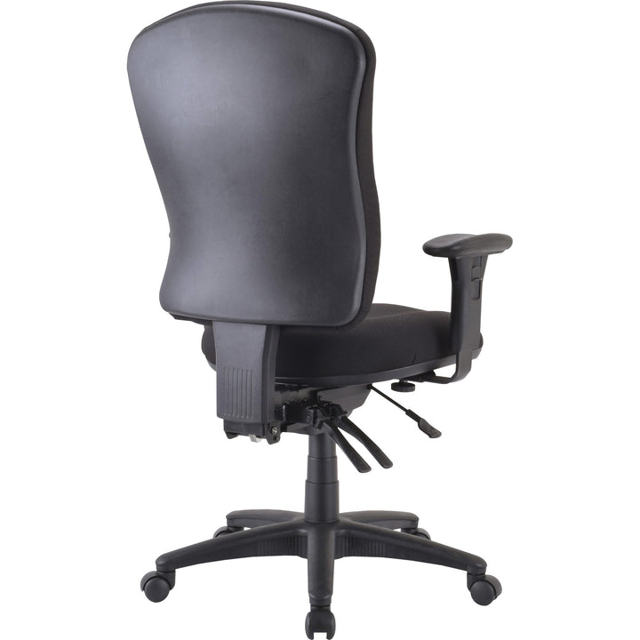 Image of Lorell Managerial Task Chair, 26-3/4"x26"x48-1/4"-51", Black