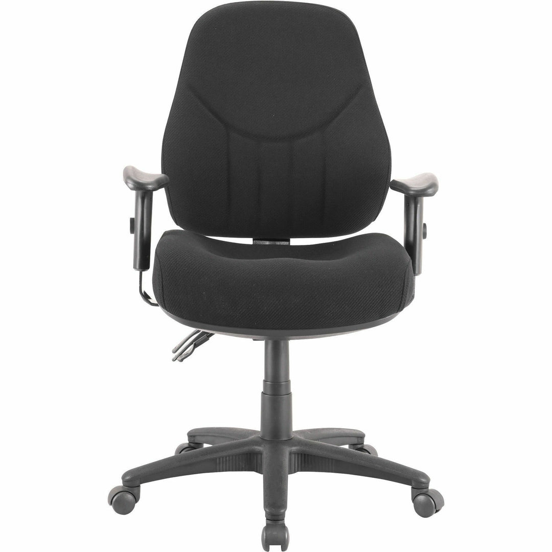 Image of Lorell Multi-Task Chair,High-Back,26-7/8"x26"x39"to42-1/2",Black