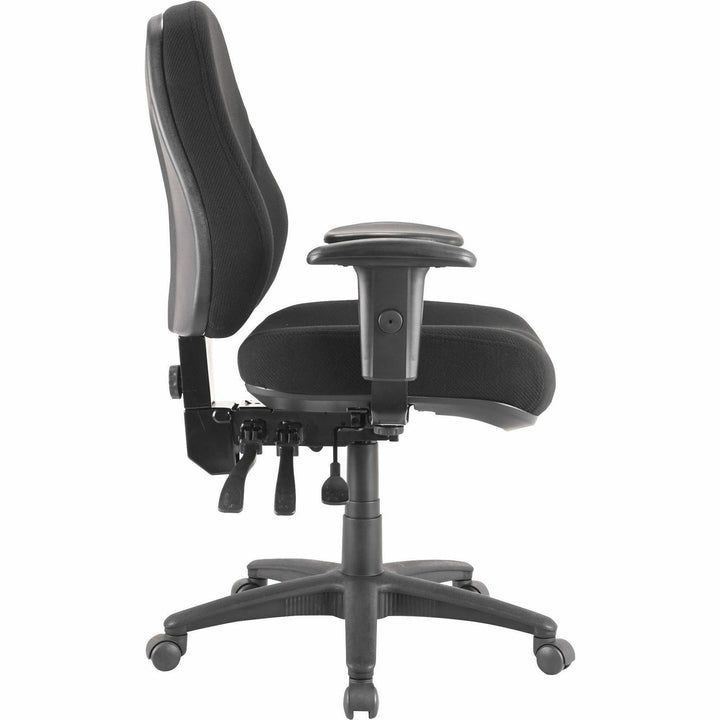 Image of Lorell Multi-Task Chair,High-Back,26-7/8"x26"x39"to42-1/2",Black