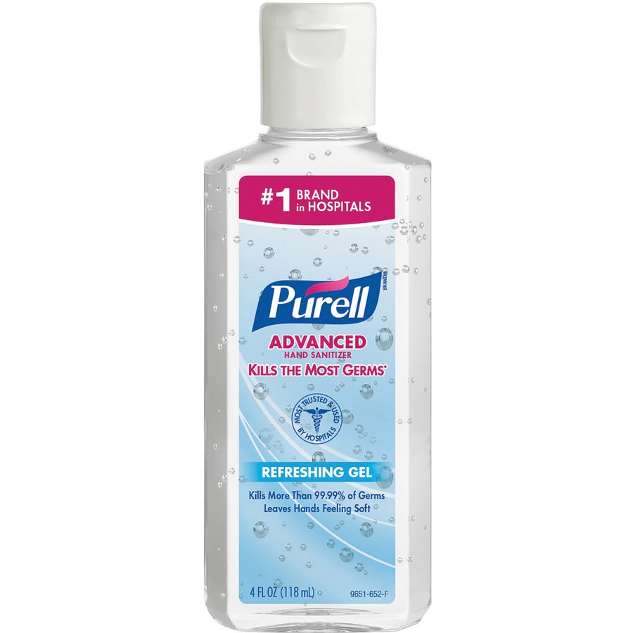 Image of GOJO® Hand Sanitizer, PURELL, 4 oz., Portable, 24/CT, Clear