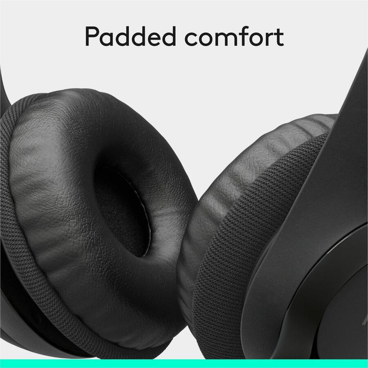 Image of Logitech® H390 Binaural Over The Head USB Headset with Noise-Canceling Microphone, Black