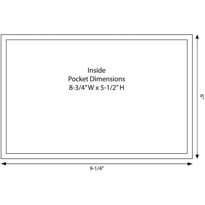Image of Tabbies® Poly Pocket, Self-Adhesive, 9-1/4"x6", 100/BX, Clear