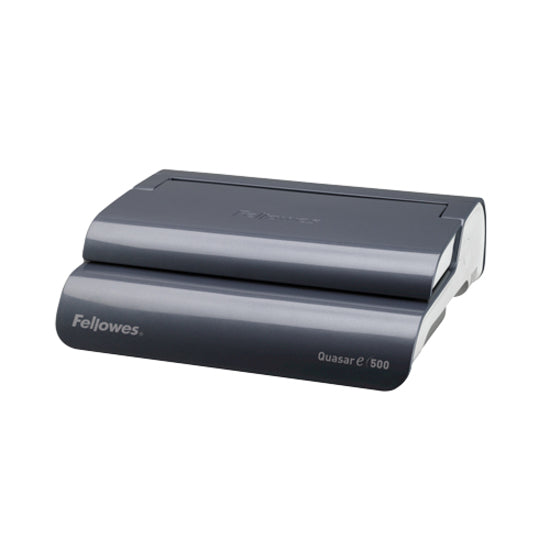 Image of Fellowes® Quasar 500 Electric Comb Binding System, 500 Sheets, 16.88 X 15.38 X 5.13, Metallic Gray