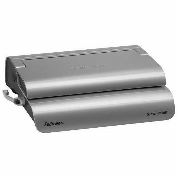 Image of Fellowes® Quasar 500 Electric Comb Binding System, 500 Sheets, 16.88 X 15.38 X 5.13, Metallic Gray