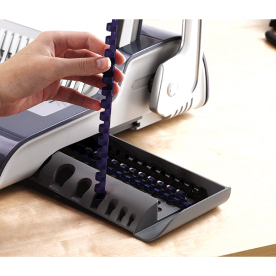 Image of Fellowes® Quasar 500 Electric Comb Binding System, 500 Sheets, 16.88 X 15.38 X 5.13, Metallic Gray