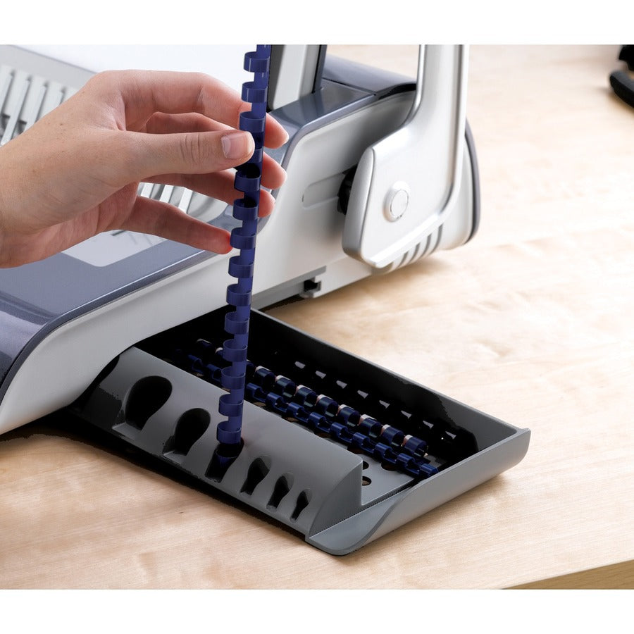 Image of Fellowes® Quasar 500 Electric Comb Binding System, 500 Sheets, 16.88 X 15.38 X 5.13, Metallic Gray