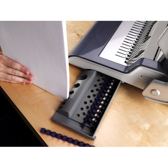 Image of Fellowes® Quasar 500 Electric Comb Binding System, 500 Sheets, 16.88 X 15.38 X 5.13, Metallic Gray