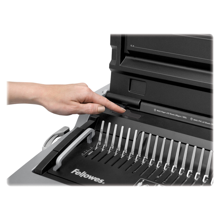 Image of Fellowes® Galaxy 500 Electric Comb Binding System, 500 Sheets, 19.63 X 17.75 X 6.5, Gray