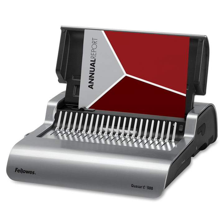 Image of Fellowes® Galaxy 500 Electric Comb Binding System, 500 Sheets, 19.63 X 17.75 X 6.5, Gray