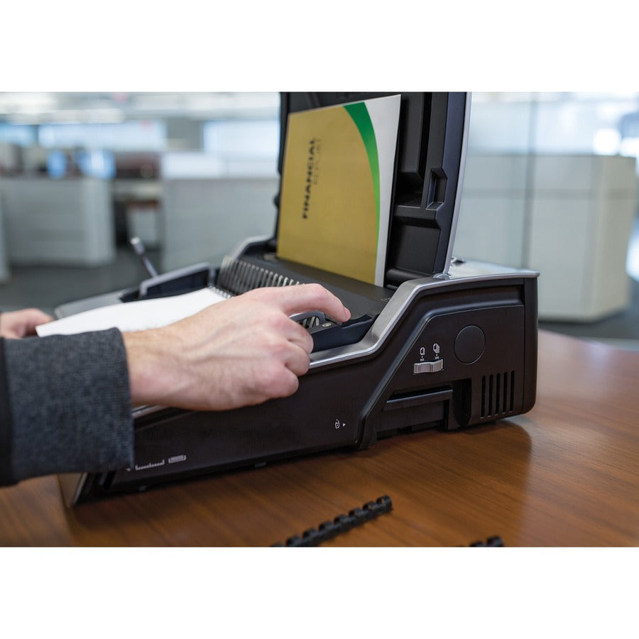 Image of Fellowes® Galaxy 500 Electric Comb Binding System, 500 Sheets, 19.63 X 17.75 X 6.5, Gray