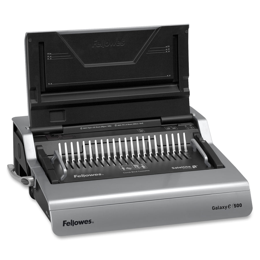 Image of Fellowes® Galaxy 500 Electric Comb Binding System, 500 Sheets, 19.63 X 17.75 X 6.5, Gray