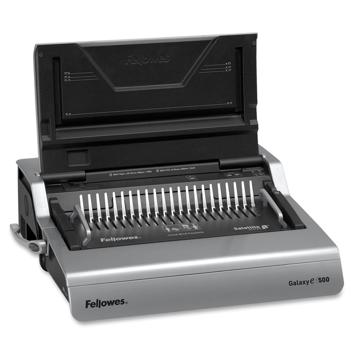 Image of Fellowes® Galaxy 500 Electric Comb Binding System, 500 Sheets, 19.63 X 17.75 X 6.5, Gray