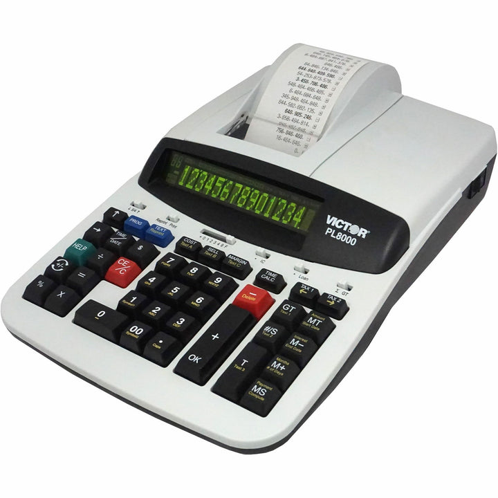 Image of Victor® Pl8000 One-Color Prompt Logic Printing Calculator, Black Print, 8 Lines/sec