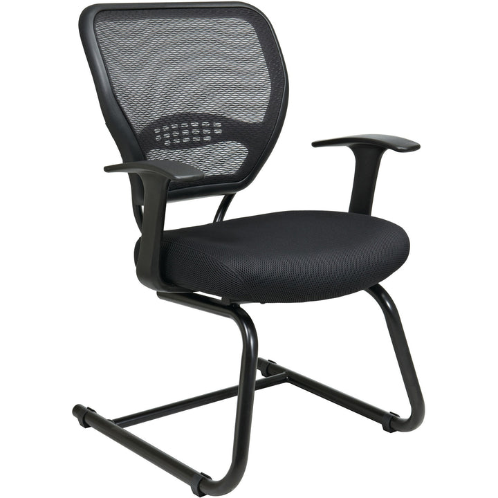 Image of OSP Furniture Executive Guest Chair, 26-1/2"x26-1/2"x37-1/4", Black
