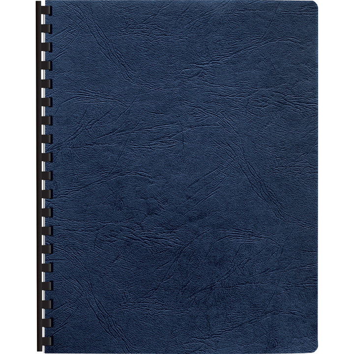 Image of Fellowes® Executive Leather-Like Presentation Cover, Navy, 11.25 x 8.75, Unpunched, 50/Pack