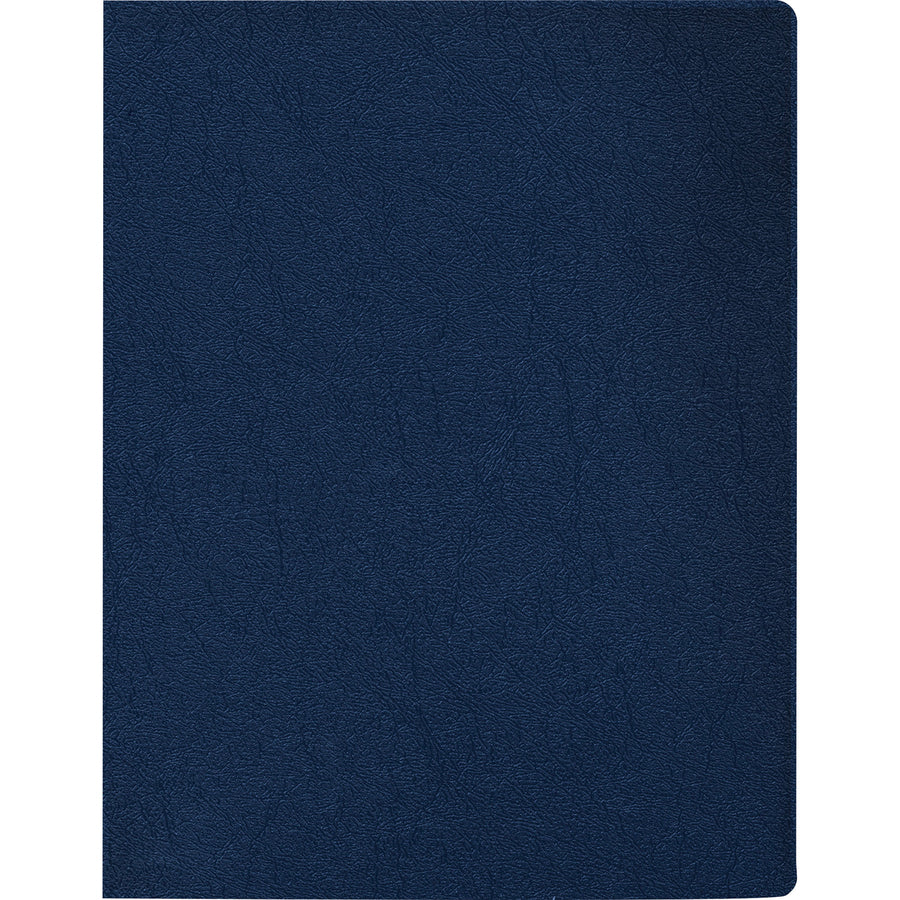 Image of Fellowes® Executive Leather-Like Presentation Cover, Navy, 11.25 x 8.75, Unpunched, 50/Pack