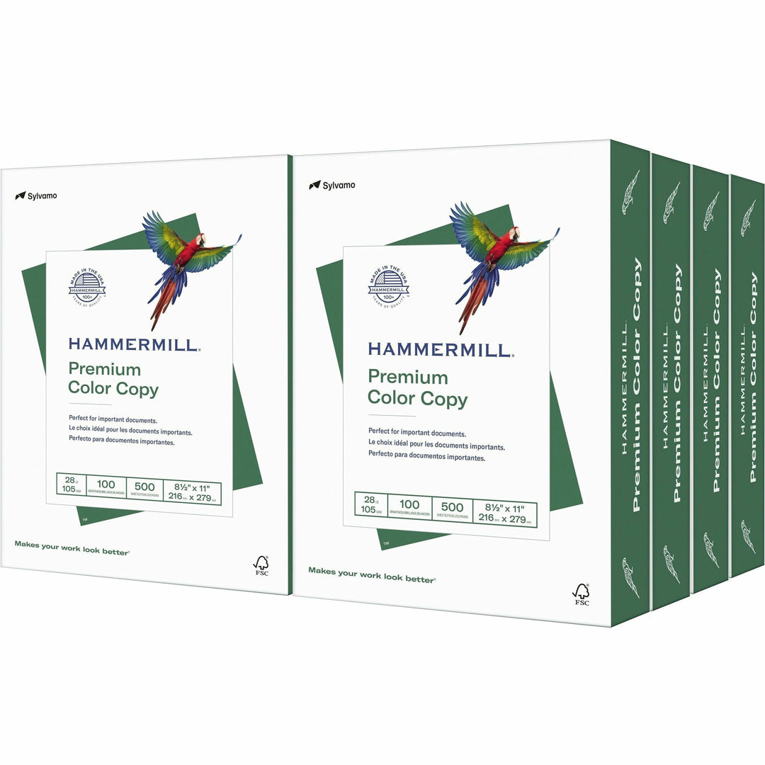 Image of Hammermill® Copy Paper,Color,28 lb,100 GE,8-1/2"x11",500/RM,8/CT,WE