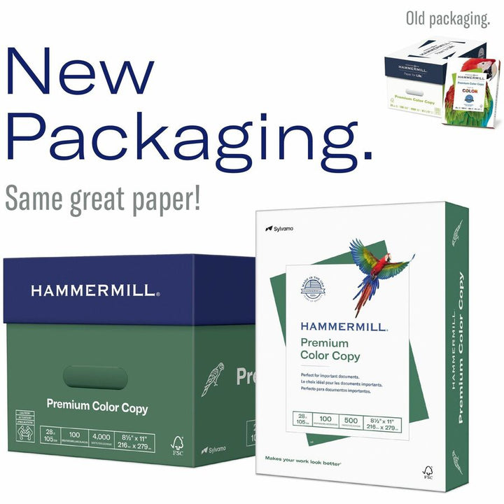 Image of Hammermill® Copy Paper,Color,28 lb,100 GE,8-1/2"x11",500/RM,8/CT,WE