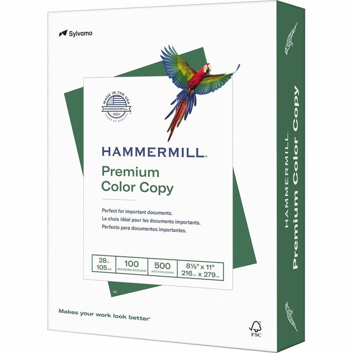 Image of Hammermill® Copy Paper,Color,28 lb,100 GE,8-1/2"x11",500/RM,8/CT,WE