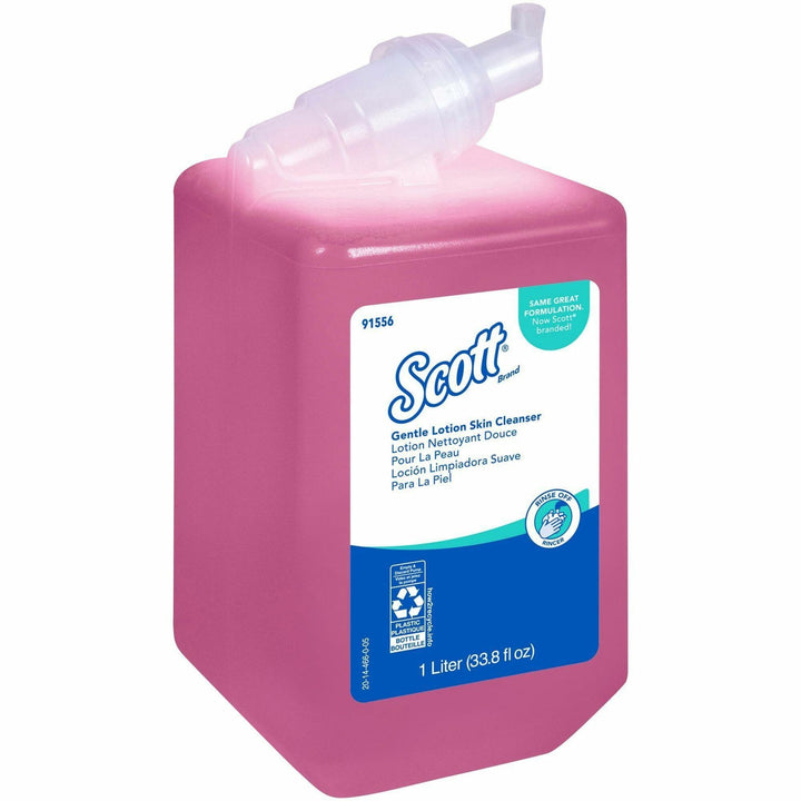 Image of Scott 91556 Gentle Lotion Skin Cleanser, Lotion, 1.06 quart, For Normal Skin, pH Balanced Push Pump, 1 Each