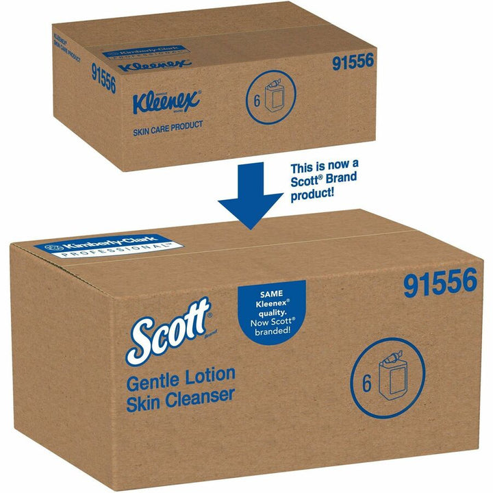 Image of Scott 91556 Gentle Lotion Skin Cleanser, Lotion, 1.06 quart, For Normal Skin, pH Balanced Push Pump, 1 Each