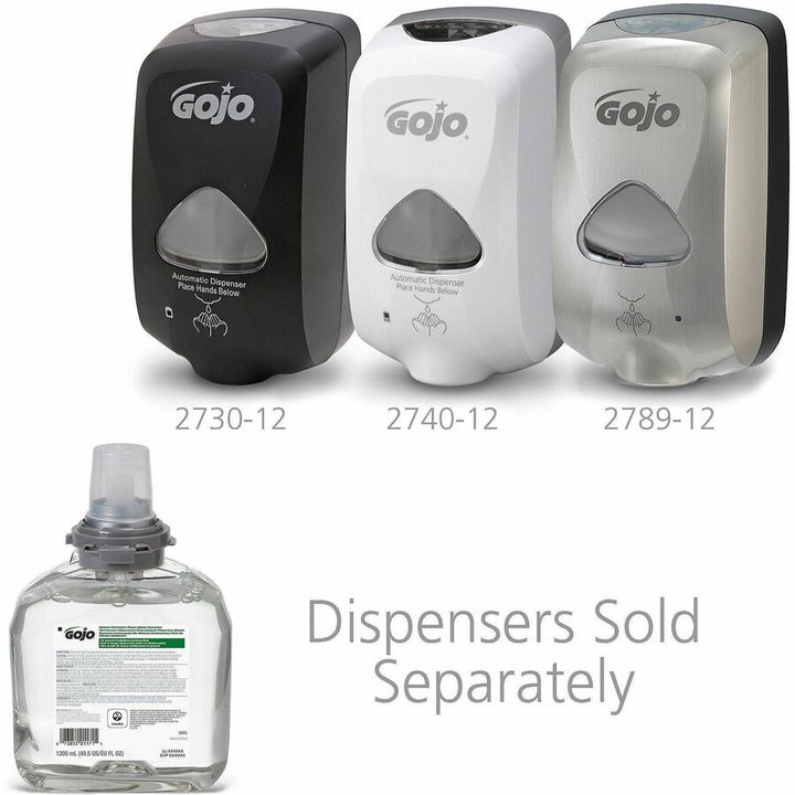 Image of Gojo® 566502 TFX Dispenser Green Certified Foam Hand Cleaner, 1.27 quart, Hand, Green, Bio-based, 1 Each