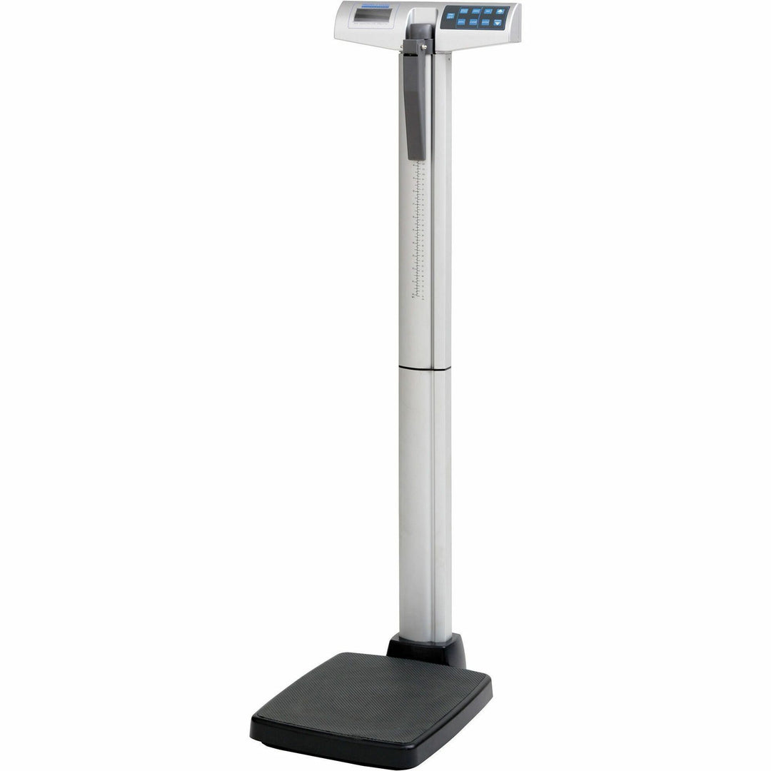 Image of Health-O-Meter Physician Digital Scale, 1" LCD, 14-1/8"x21"x53-5/8", Silver