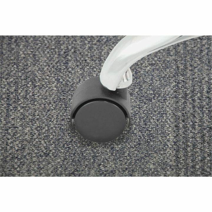 Image of Master Caster® Deluxe Duet Hard-Wheel Casters, 0.44" x 0.88" Grip Ring Type B Stems, 2" Nylon Wheels, Matte Black, 5/Set