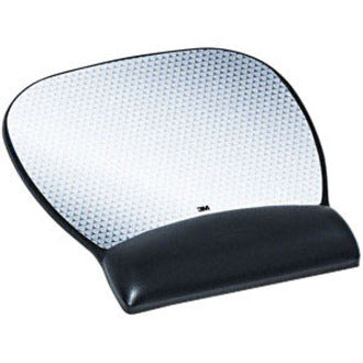 Image of 3M Antimicrobial Gel Large Mouse Pad with Wrist Rest, 9.25 x 8.75, Black