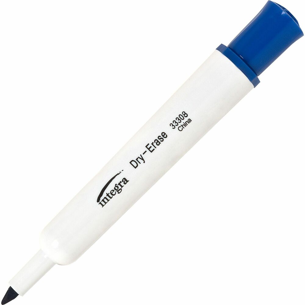 Image of Integra Dry-Erase Marker, Chisel Tip, Blue