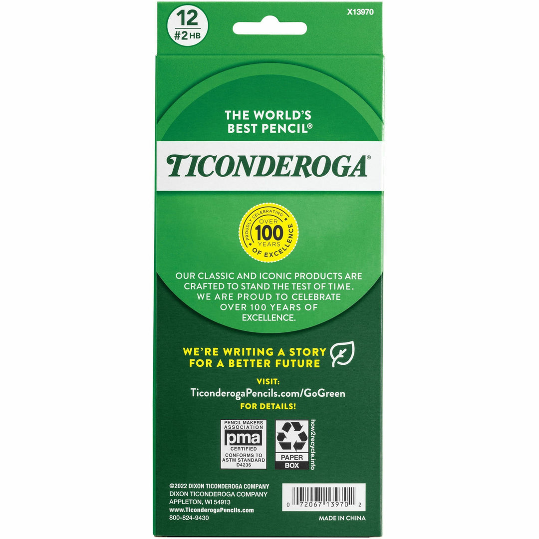 Image of Dixon® Wood Pencils,w/Latex Free Eraser, HB, 2 Lead Grade, BK