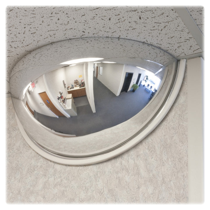 Image of See All® Half-Dome Convex Security Mirror, Half-Dome, 26" Diameter
