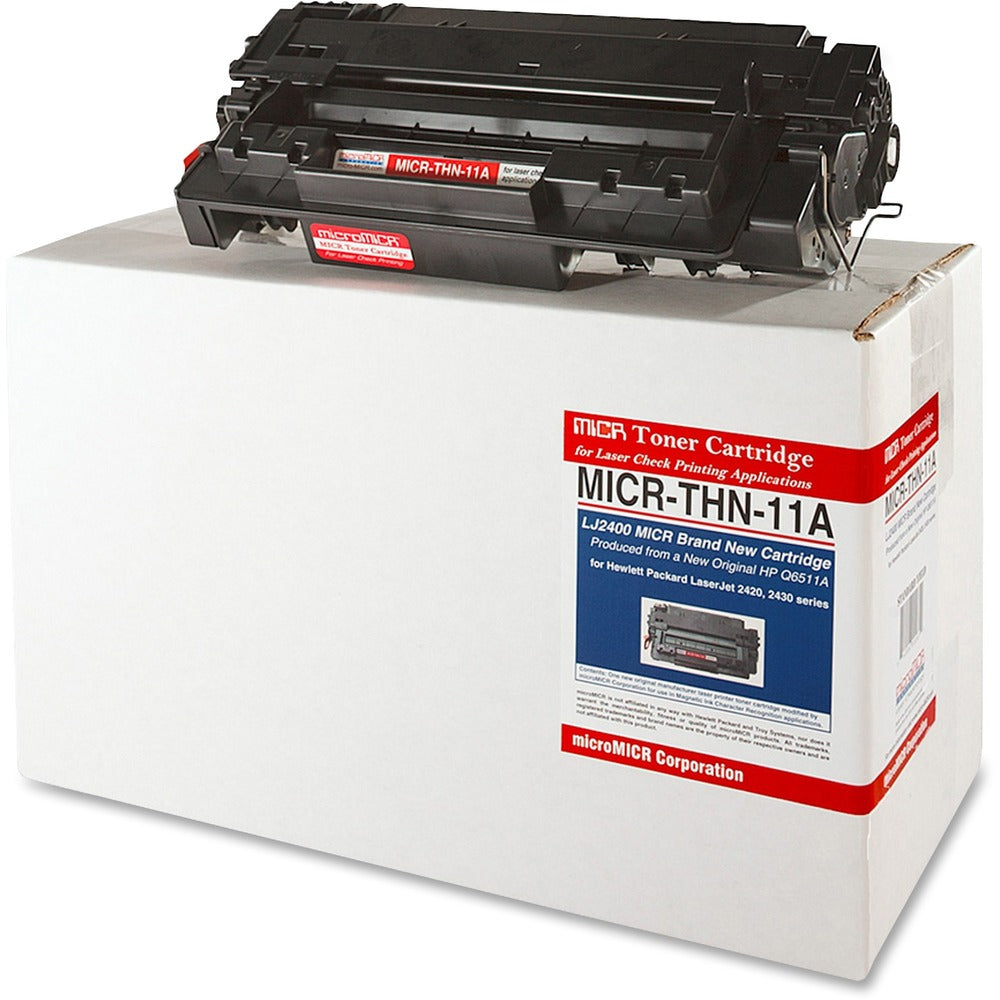 Image of MicroMICR MICR Toner Cartridge, f/ HP 2400 Series, 6000 Page Yield, BK