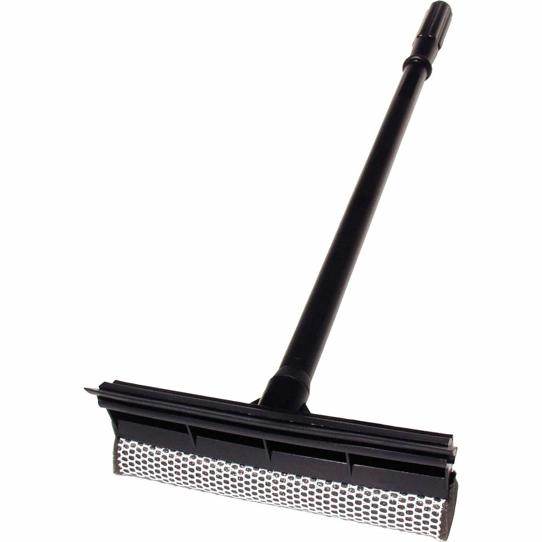 Image of Unger AUSQ0 Auto Squeegee Scrubber, 8" Blade, 18" Plastic Handle, Heavy Duty, Black, 1Each, 1 Each