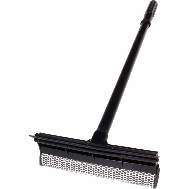 Image of Unger AUSQ0 Auto Squeegee Scrubber, 8" Blade, 18" Plastic Handle, Heavy Duty, Black, 1Each, 1 Each