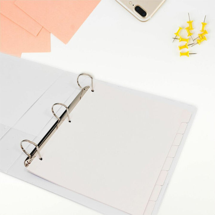 Image of Business Source Erasable Tab Indexes, 3HP,11"x8-1/2",8/ST, White