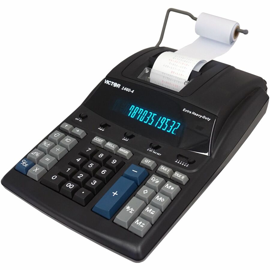 Image of Victor® 1460-4 Extra Heavy-Duty Printing Calculator, Black/red Print, 4.6 Lines/sec