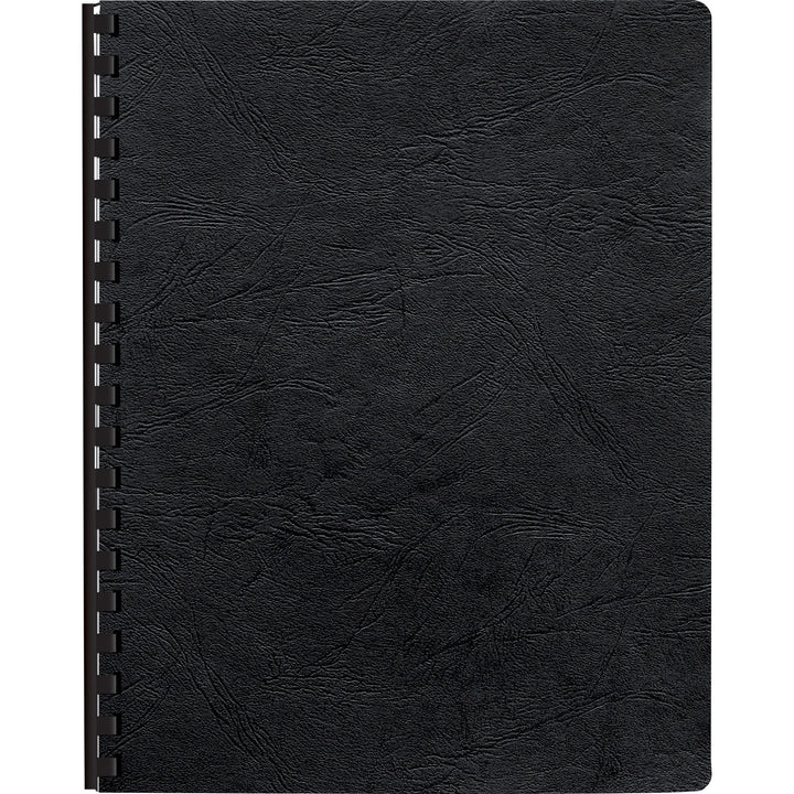 Image of Fellowes® Executive Leather-Like Presentation Cover, Black, 11.25 x 8.75, Unpunched, 50/Pack