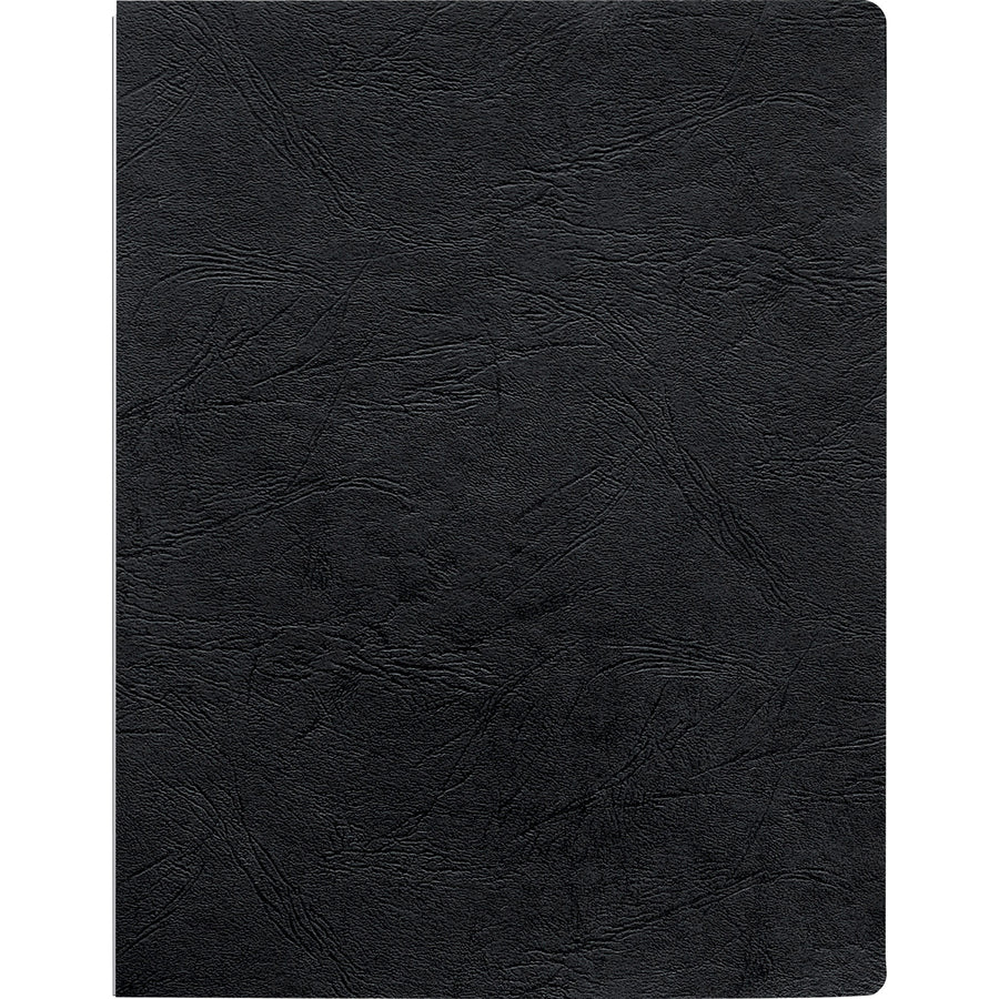 Image of Fellowes® Executive Leather-Like Presentation Cover, Black, 11.25 x 8.75, Unpunched, 50/Pack